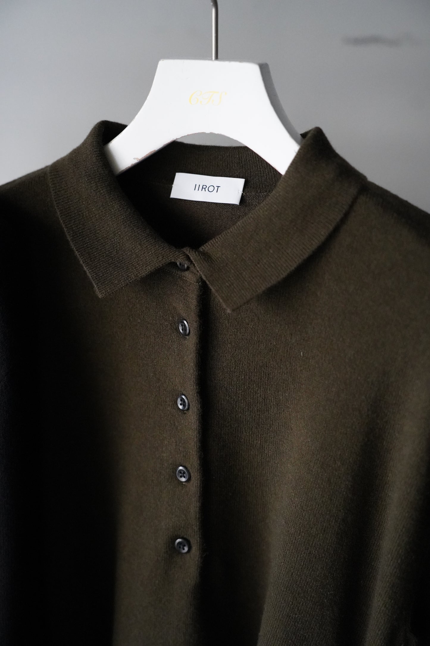 WOMEN IIROT/イロット Cashmere Polo Knit