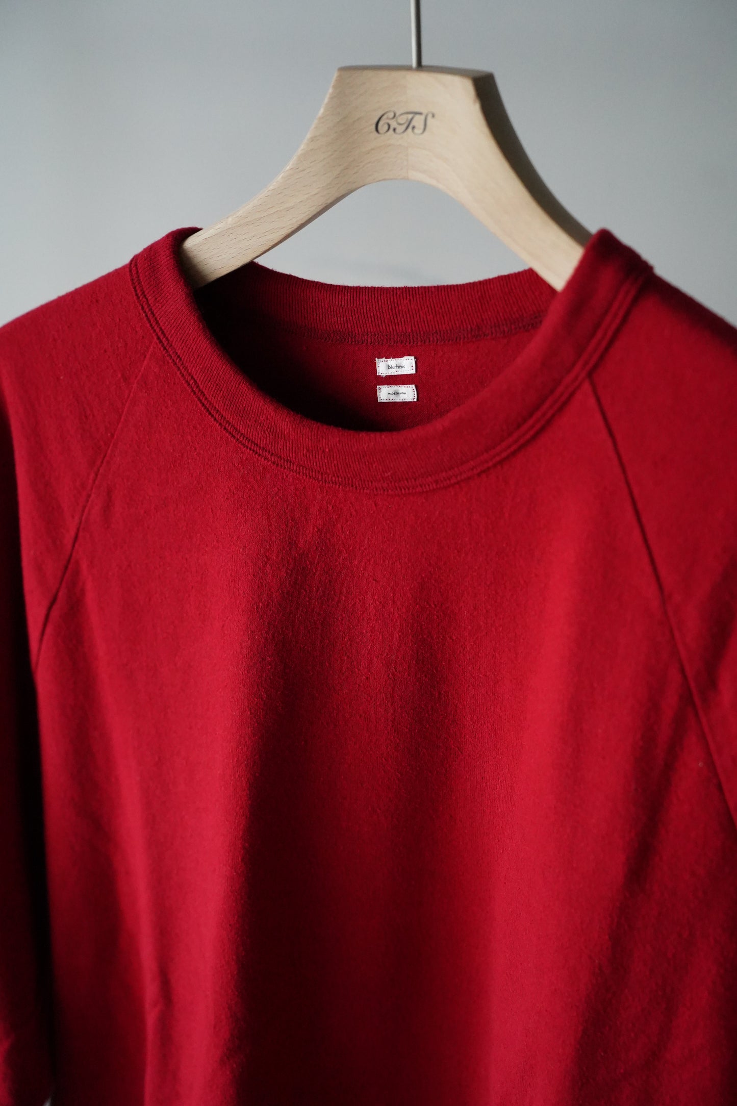 MEN blurhms/ブラーム Co/Silk Nep Raglan Tee