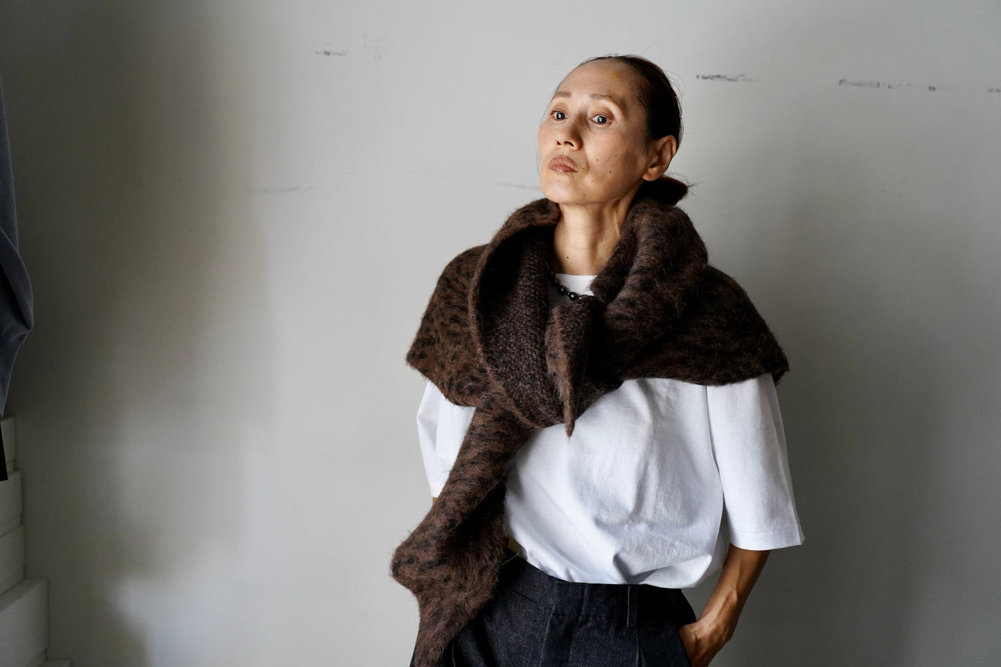 WOMEN jonnlynx/ジョンリンクス mohair scarf