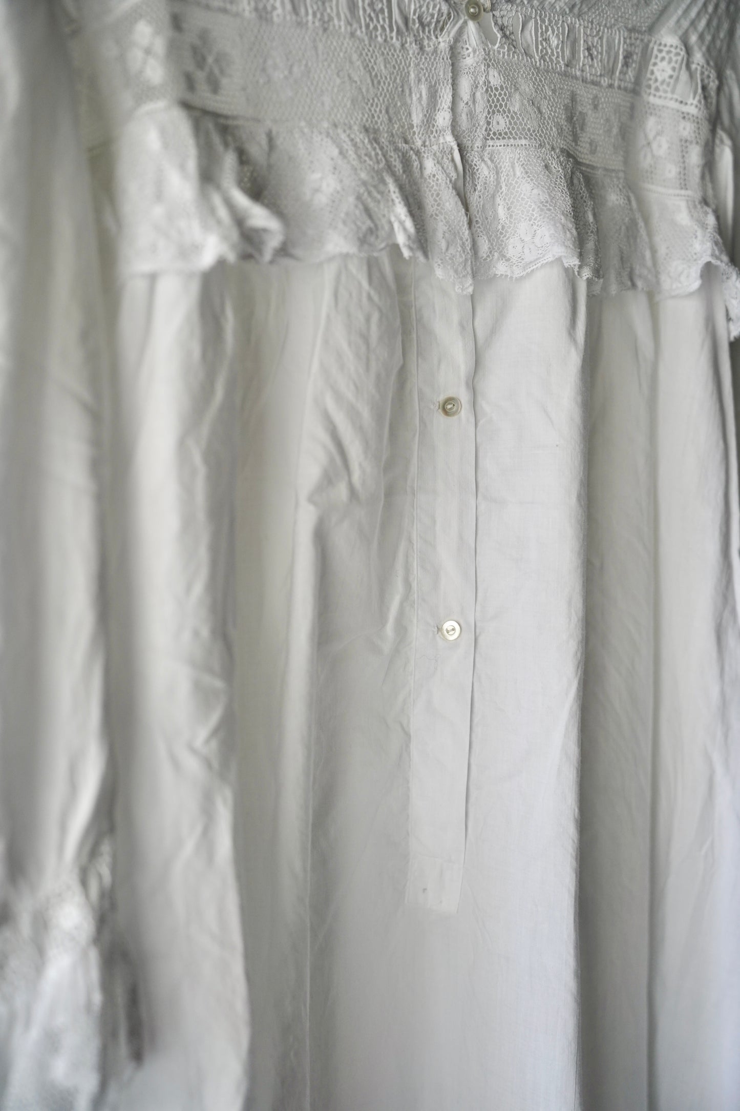 WOMEN VINTAGE 1900-1920's Antique French Cotton Onepice