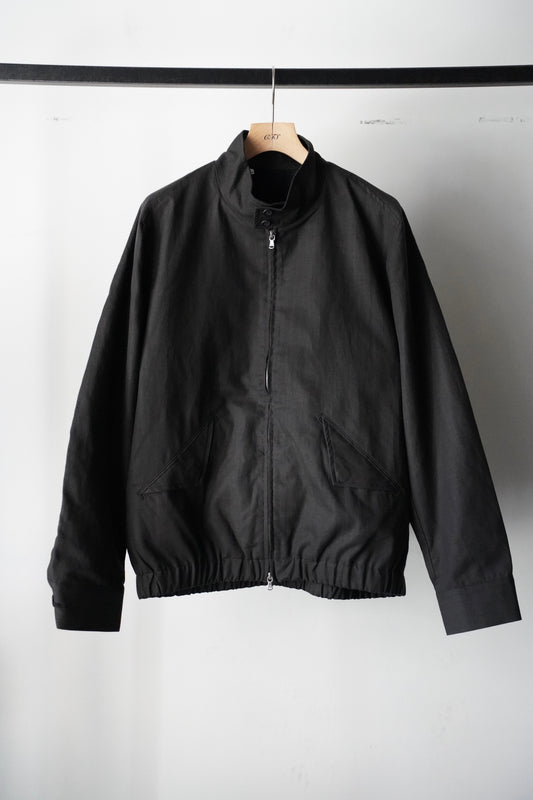 MEN Kiivu / キフ HARRINGTON JACKET- Cotton Linen + Sumi Coating -