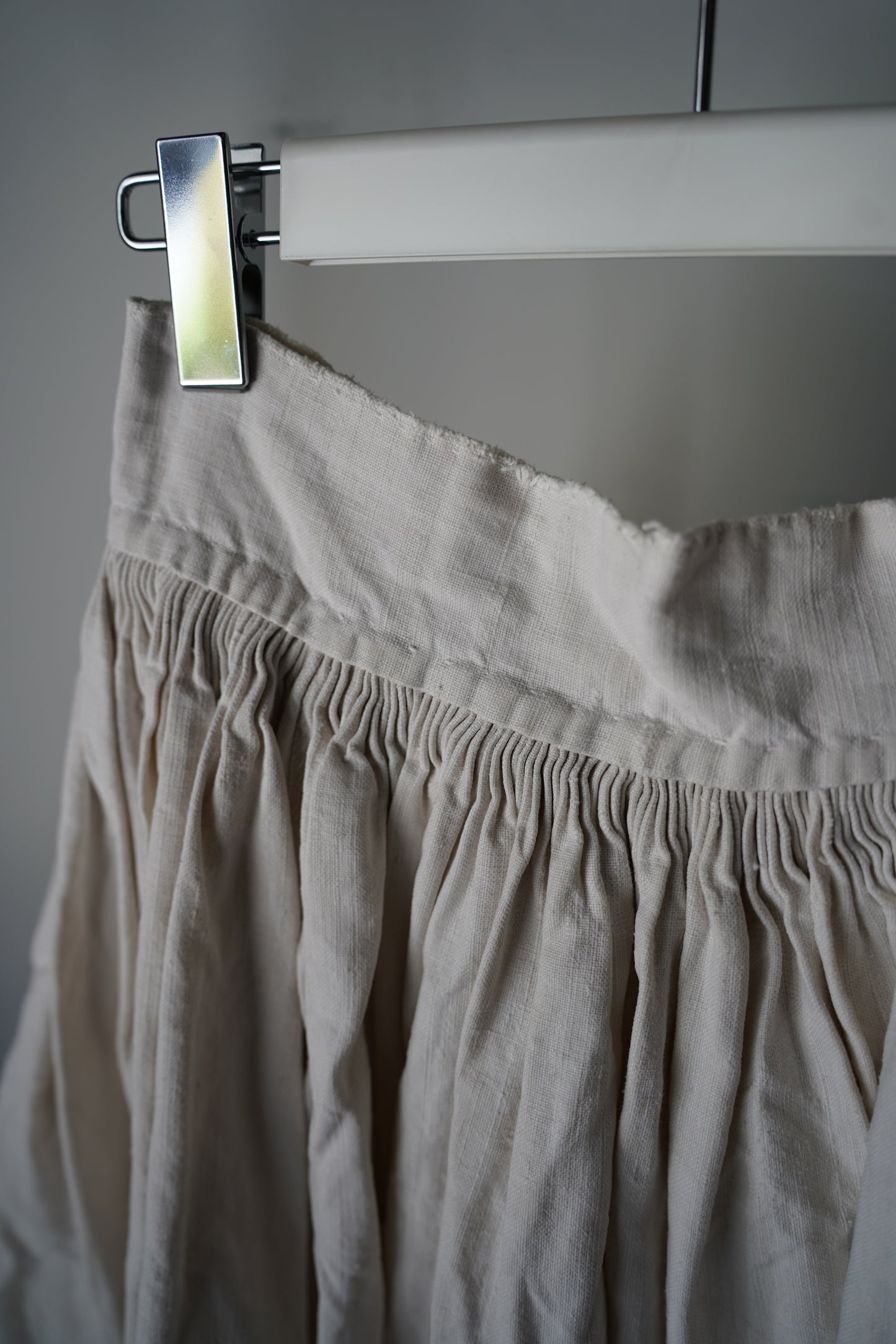 WOMEN VINTAGE 1900-1920's Antique French Linen Skirt