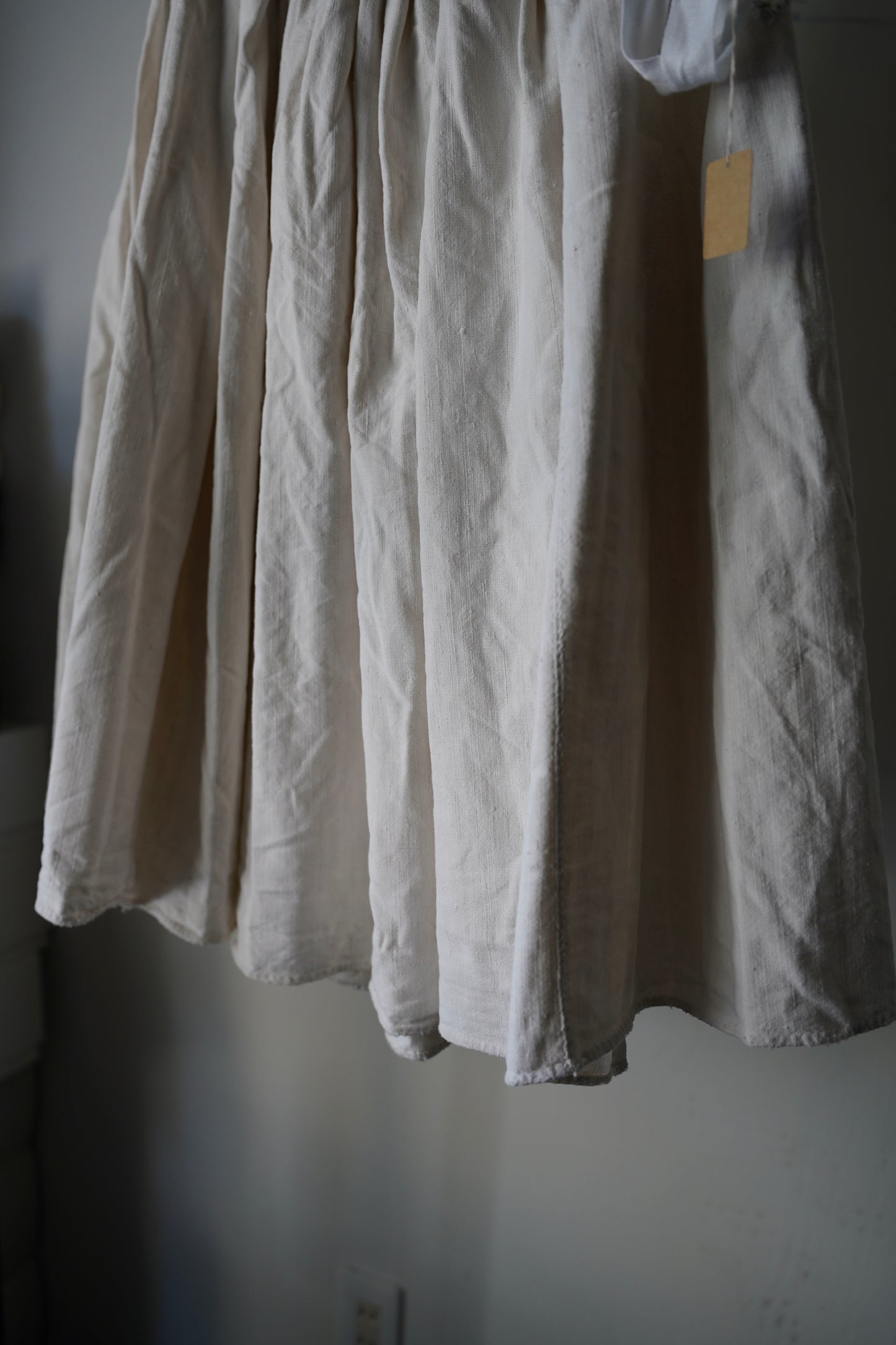 WOMEN VINTAGE 1900-1920's Antique French Linen Skirt