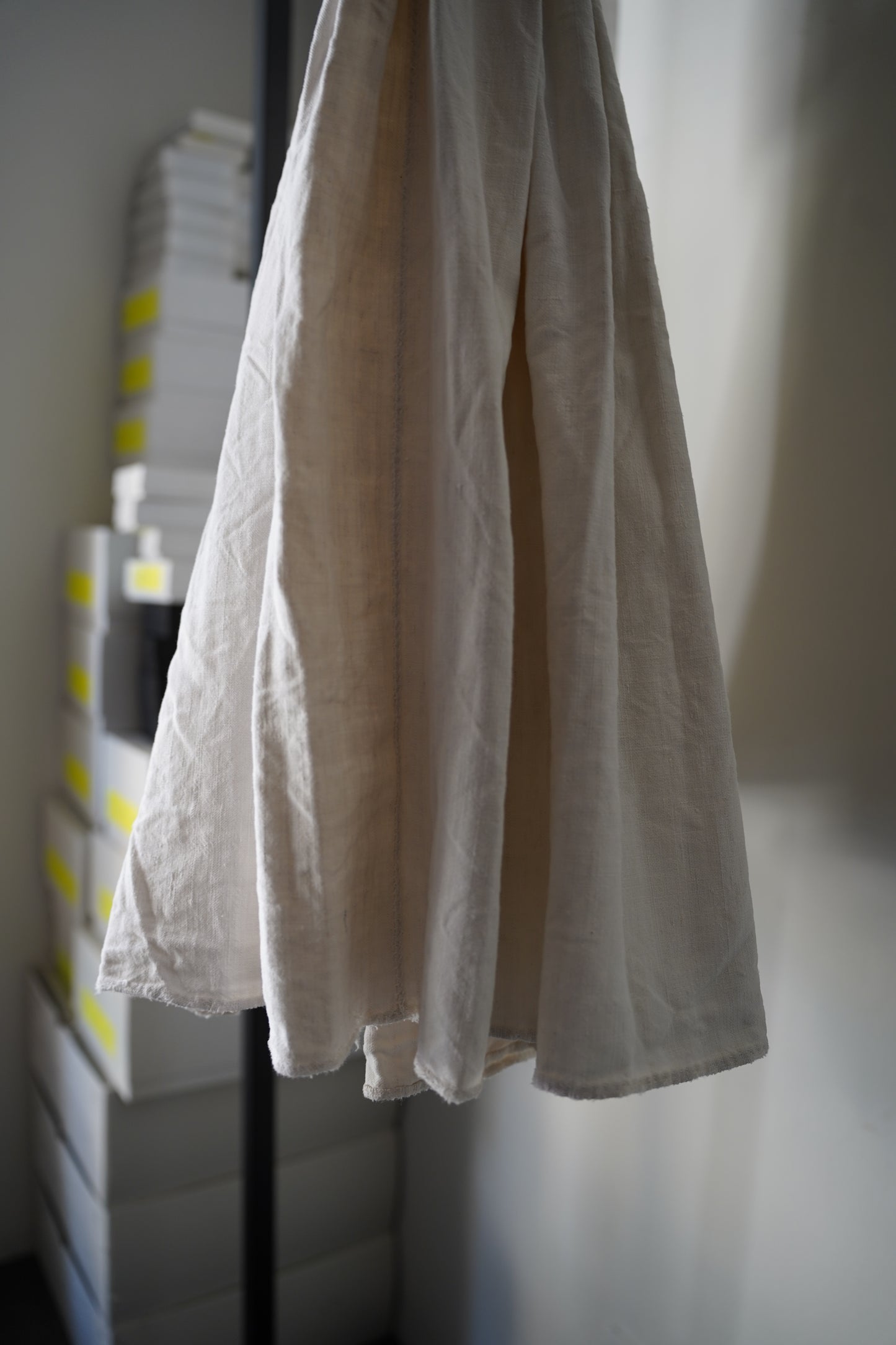 WOMEN VINTAGE 1900-1920's Antique French Linen Skirt