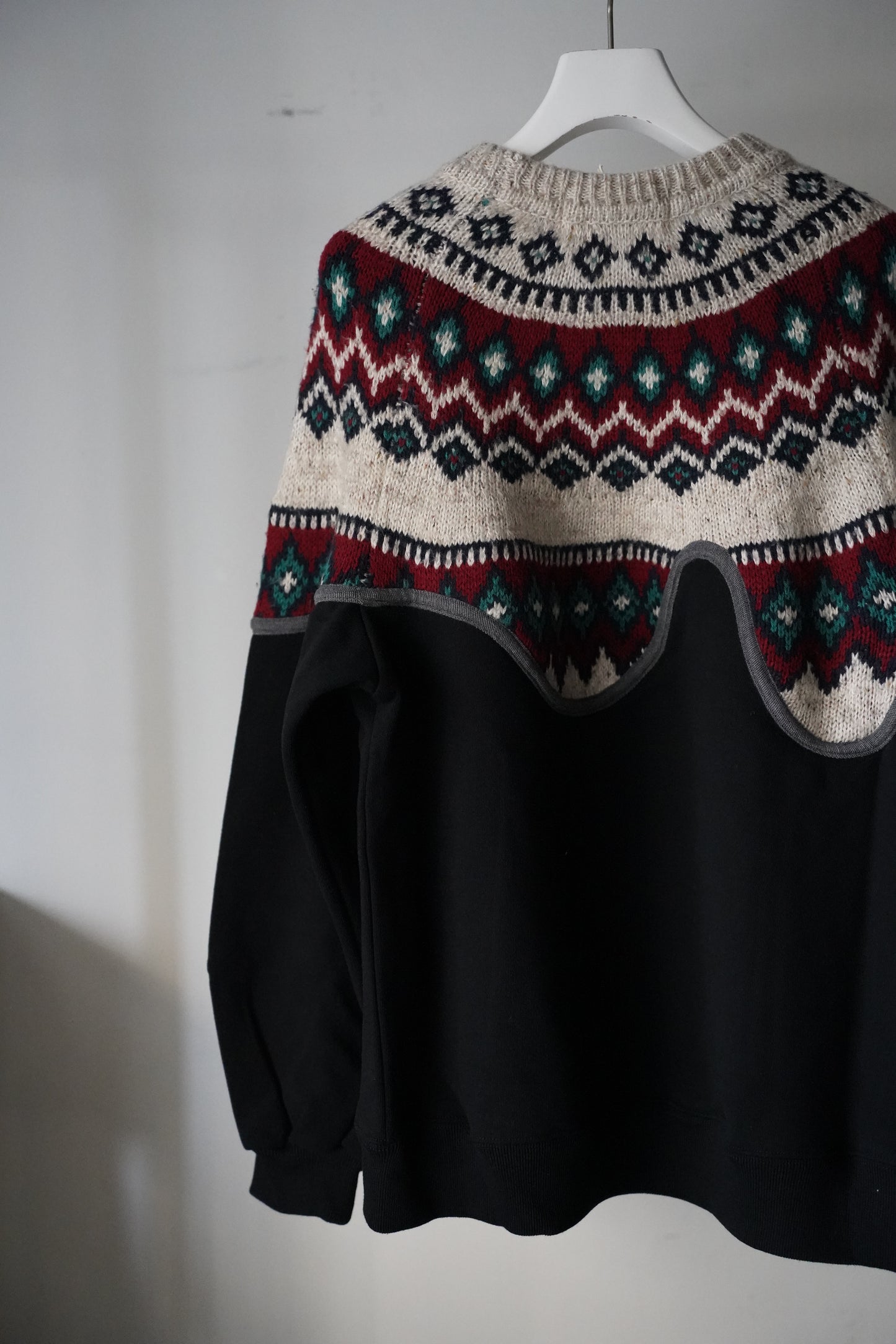 MEN/WOMEN VIOLETTE ROOM Ex. REMAKE SWEAT  black 1