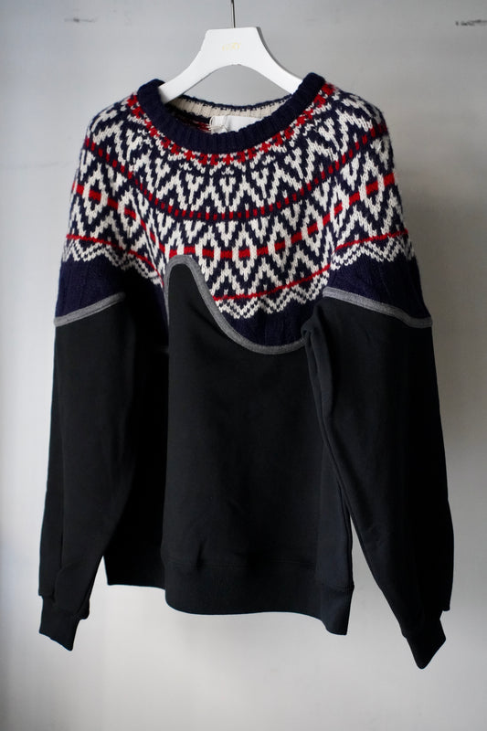 MEN/WOMEN VIOLETTE ROOM Ex. REMAKE SWEAT  black 2