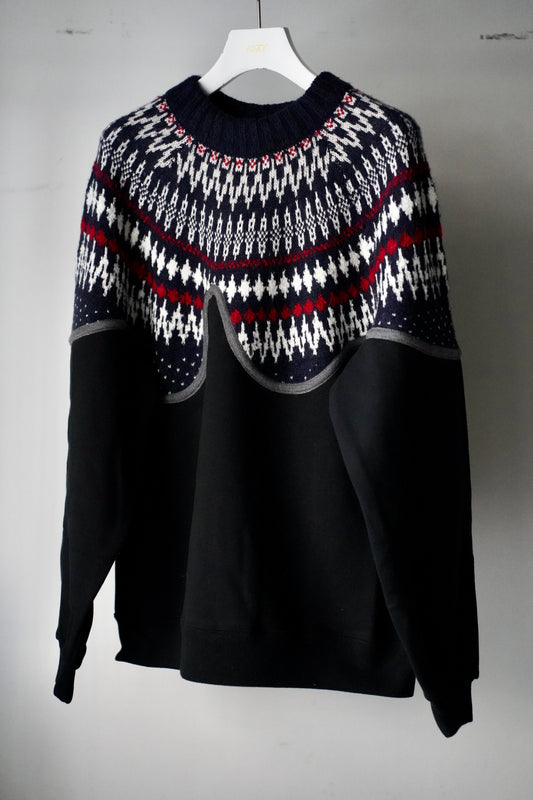 MEN/WOMEN VIOLETTE ROOM Ex. REMAKE SWEAT  black 3