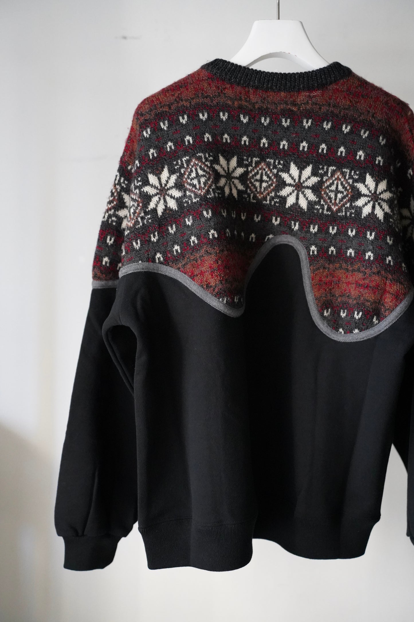 MEN/WOMEN VIOLETTE ROOM Ex. REMAKE SWEAT  black 4
