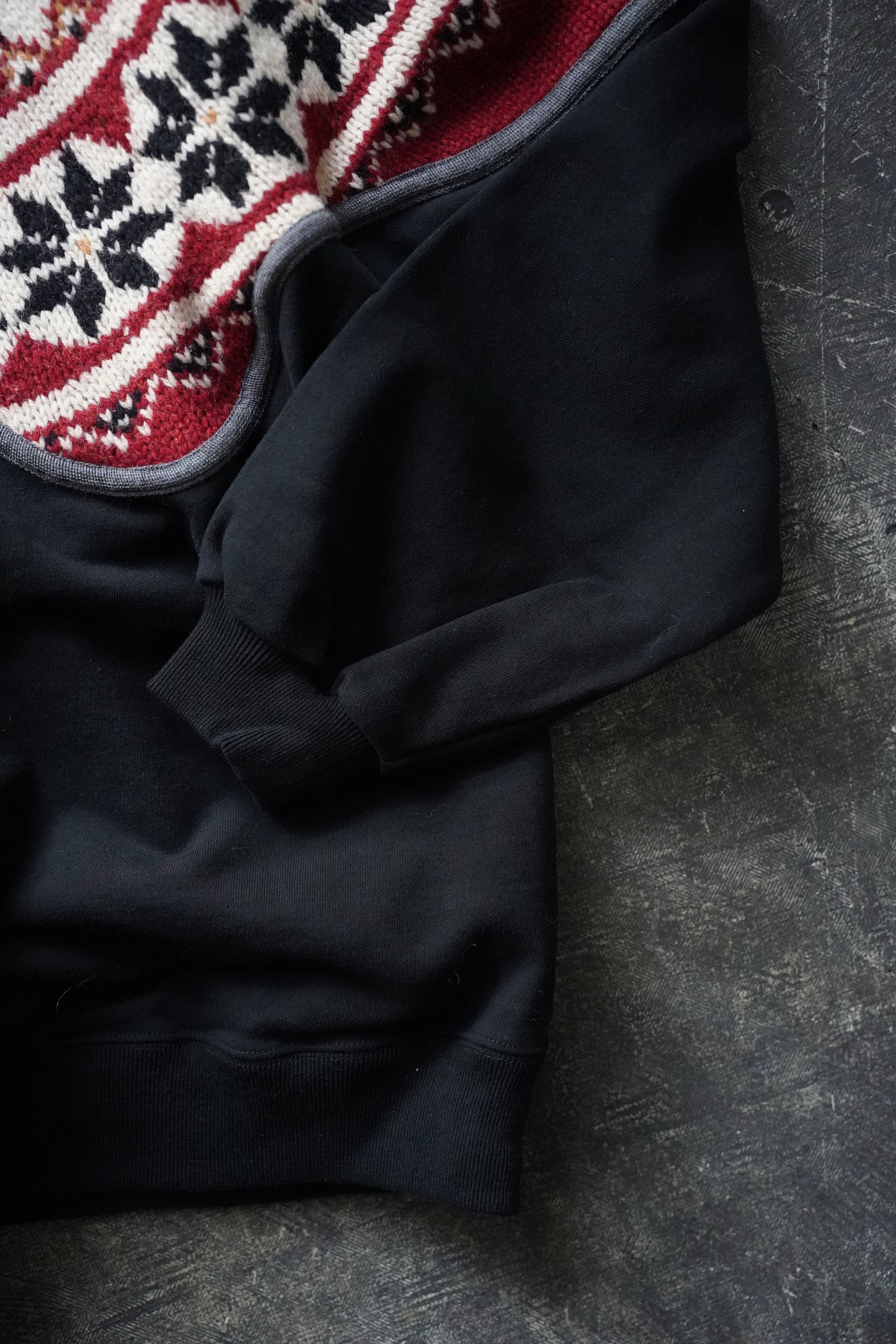 MEN/WOMEN VIOLETTE ROOM Ex. REMAKE SWEAT  black 5