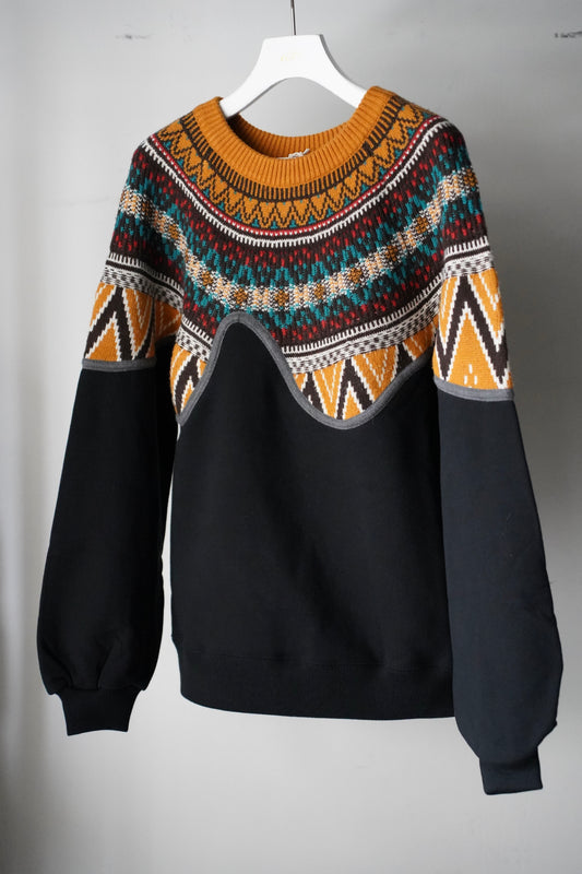 MEN/WOMEN VIOLETTE ROOM Ex. REMAKE SWEAT  black 6