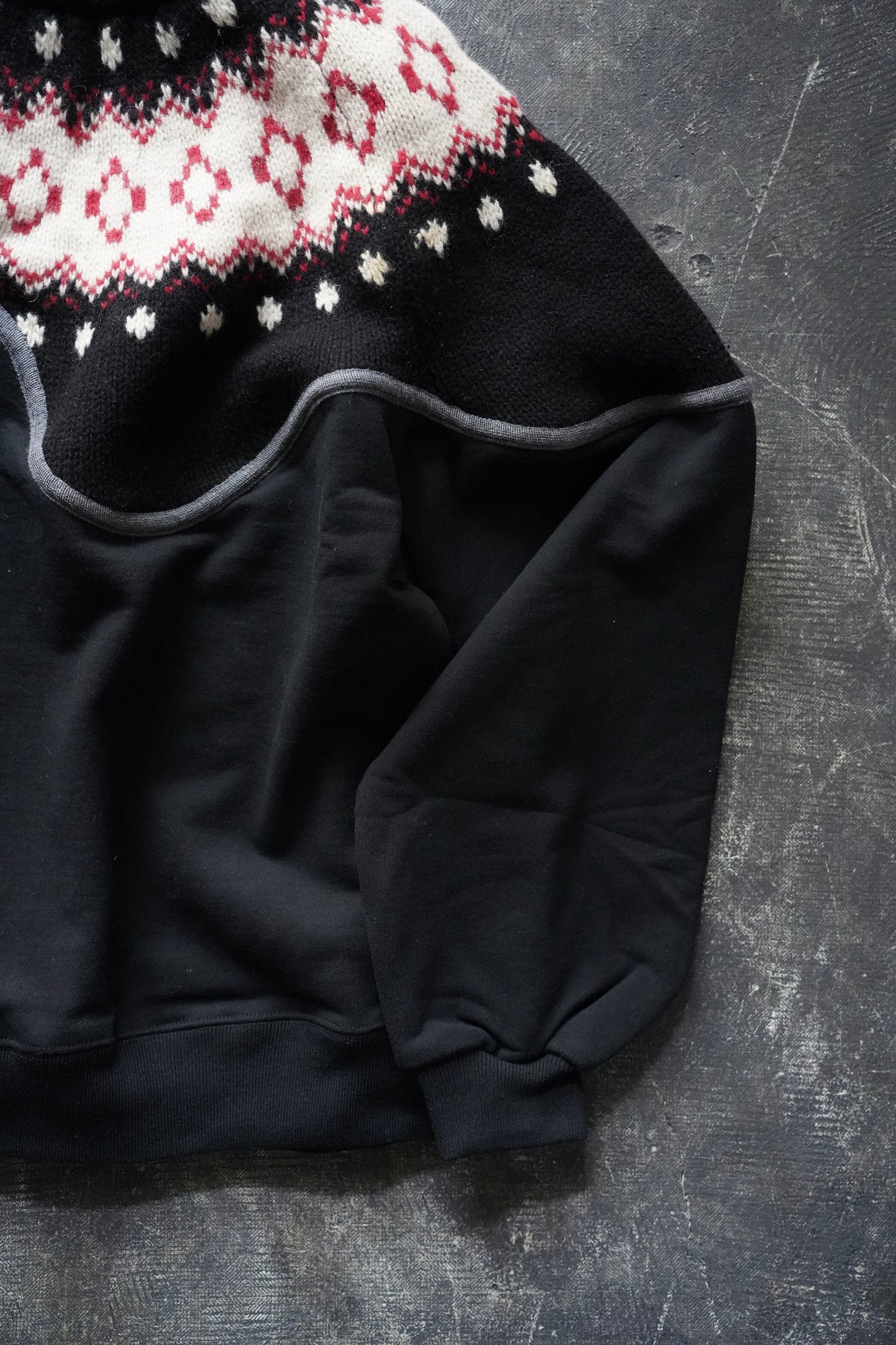 MEN/WOMEN VIOLETTE ROOM Ex. REMAKE SWEAT  black 7