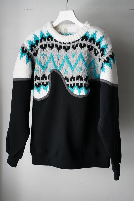 MEN/WOMEN VIOLETTE ROOM Ex. REMAKE SWEAT  black 8