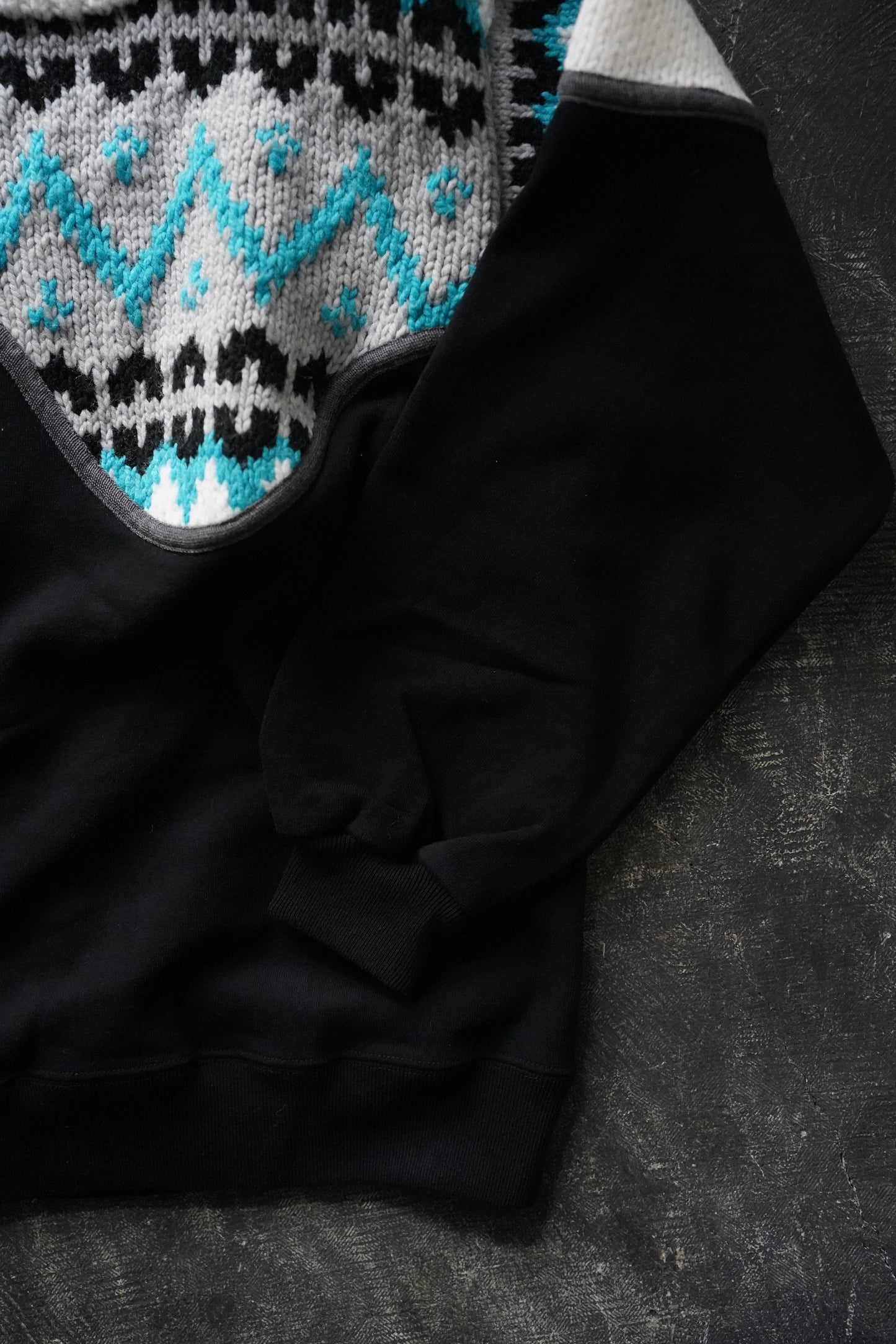 MEN/WOMEN VIOLETTE ROOM Ex. REMAKE SWEAT  black 8