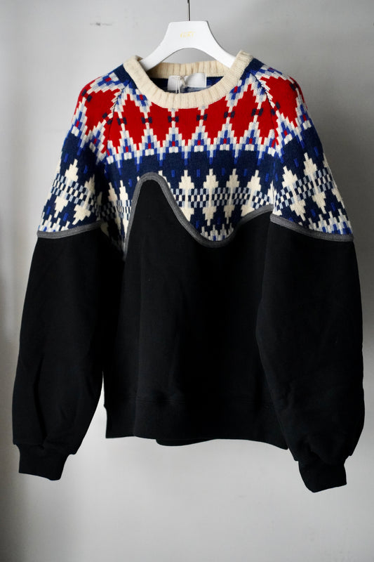 MEN/WOMEN VIOLETTE ROOM Ex. REMAKE SWEAT  black 9