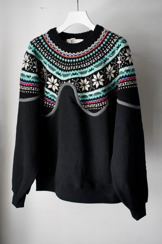 MEN/WOMEN VIOLETTE ROOM Ex. REMAKE SWEAT  black 11