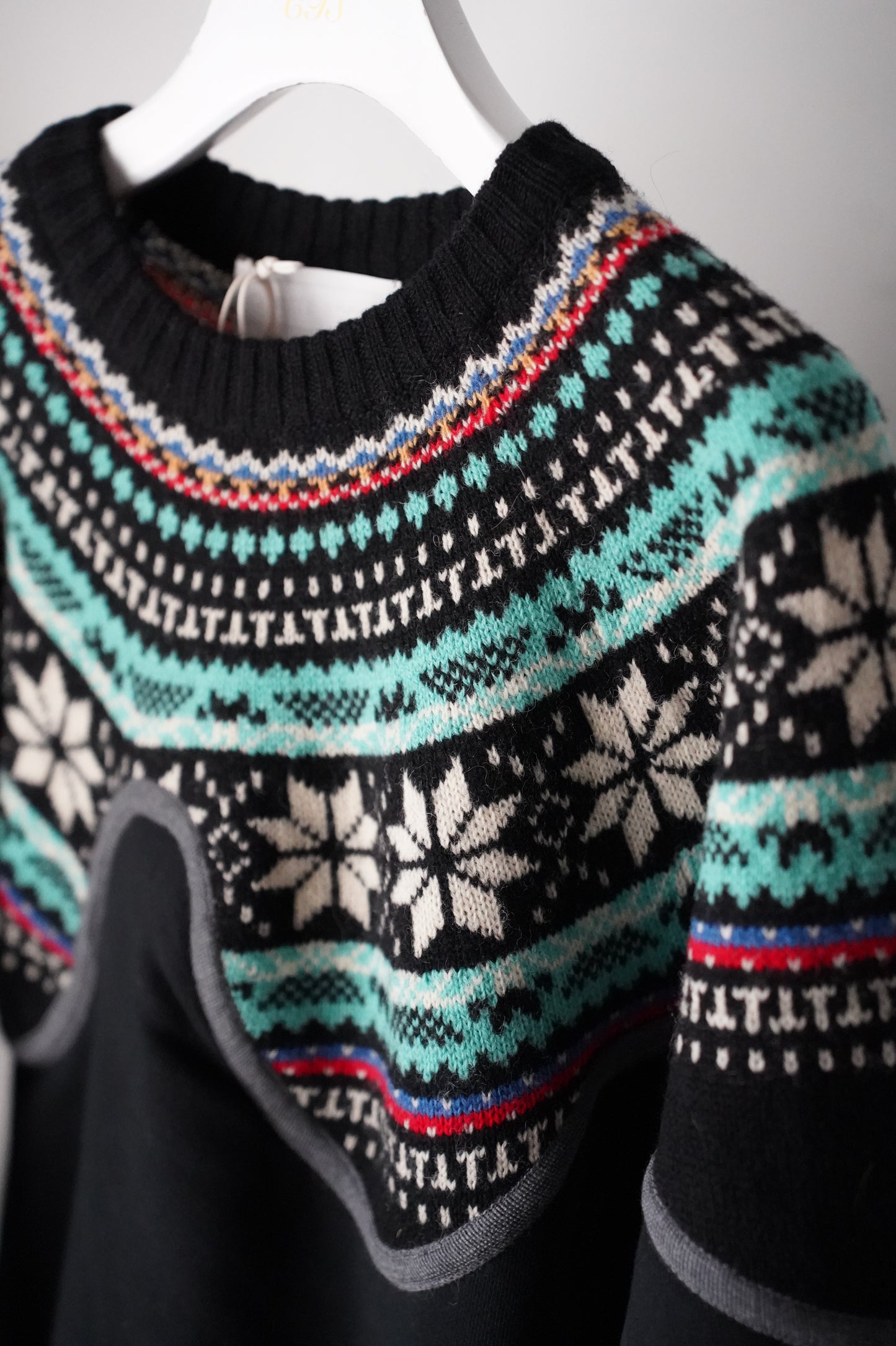 MEN/WOMEN VIOLETTE ROOM Ex. REMAKE SWEAT  black 11