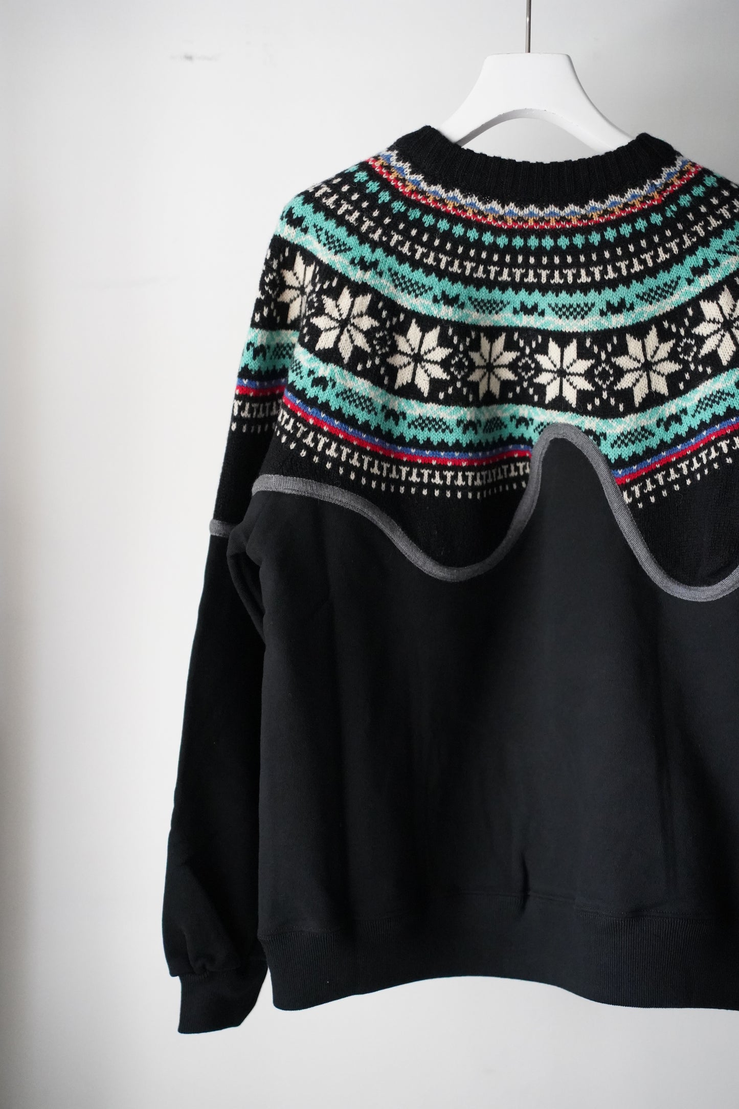 MEN/WOMEN VIOLETTE ROOM Ex. REMAKE SWEAT  black 11