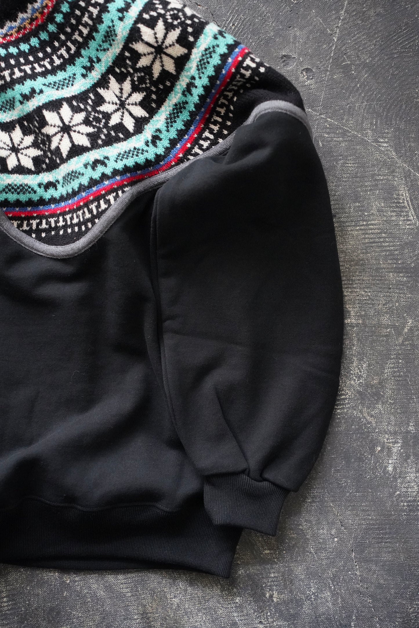 MEN/WOMEN VIOLETTE ROOM Ex. REMAKE SWEAT  black 11