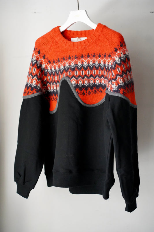 MEN/WOMEN VIOLETTE ROOM Ex. REMAKE SWEAT  black 12