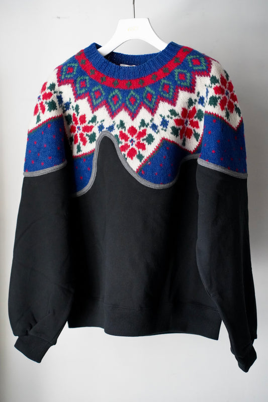 MEN/WOMEN VIOLETTE ROOM Ex. REMAKE SWEAT  black 13