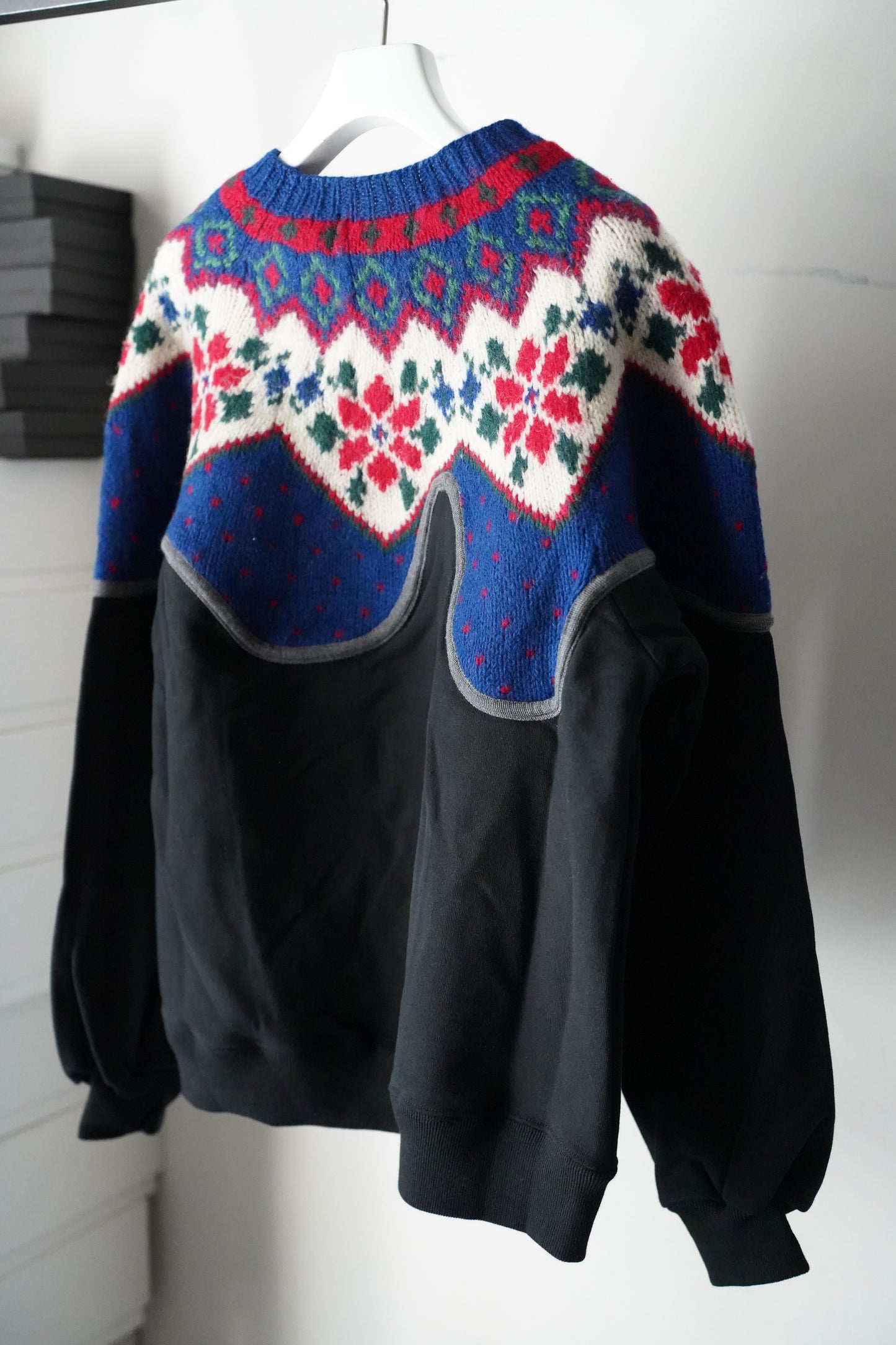 MEN/WOMEN VIOLETTE ROOM Ex. REMAKE SWEAT  black 13