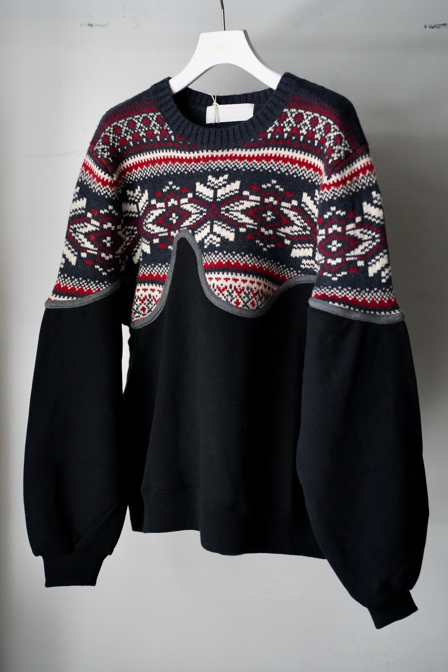MEN/WOMEN VIOLETTE ROOM Ex. REMAKE SWEAT  black 15