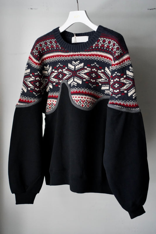 MEN/WOMEN VIOLETTE ROOM Ex. REMAKE SWEAT  black 15