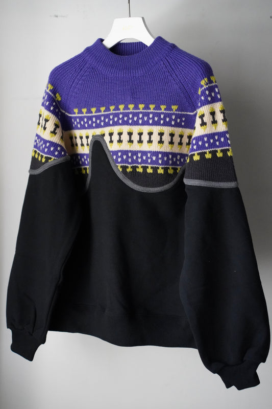 MEN/WOMEN VIOLETTE ROOM Ex. REMAKE SWEAT  black 16