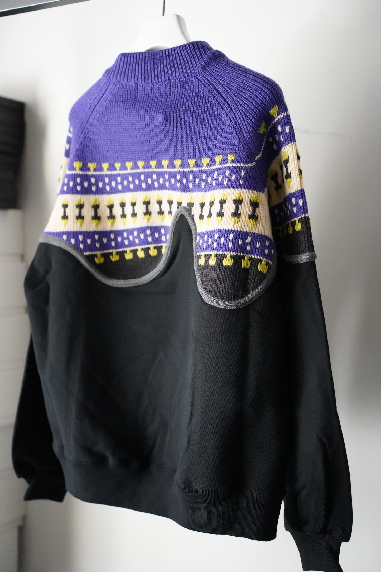 MEN/WOMEN VIOLETTE ROOM Ex. REMAKE SWEAT  black 16
