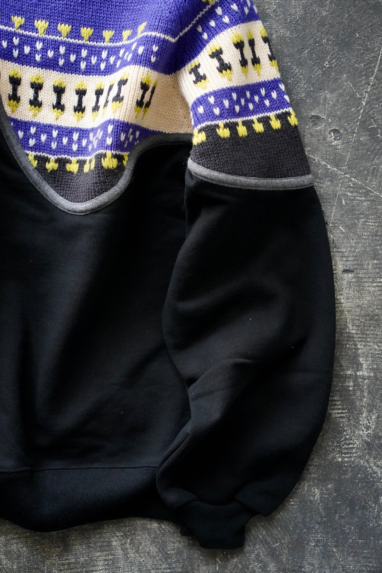MEN/WOMEN VIOLETTE ROOM Ex. REMAKE SWEAT  black 16