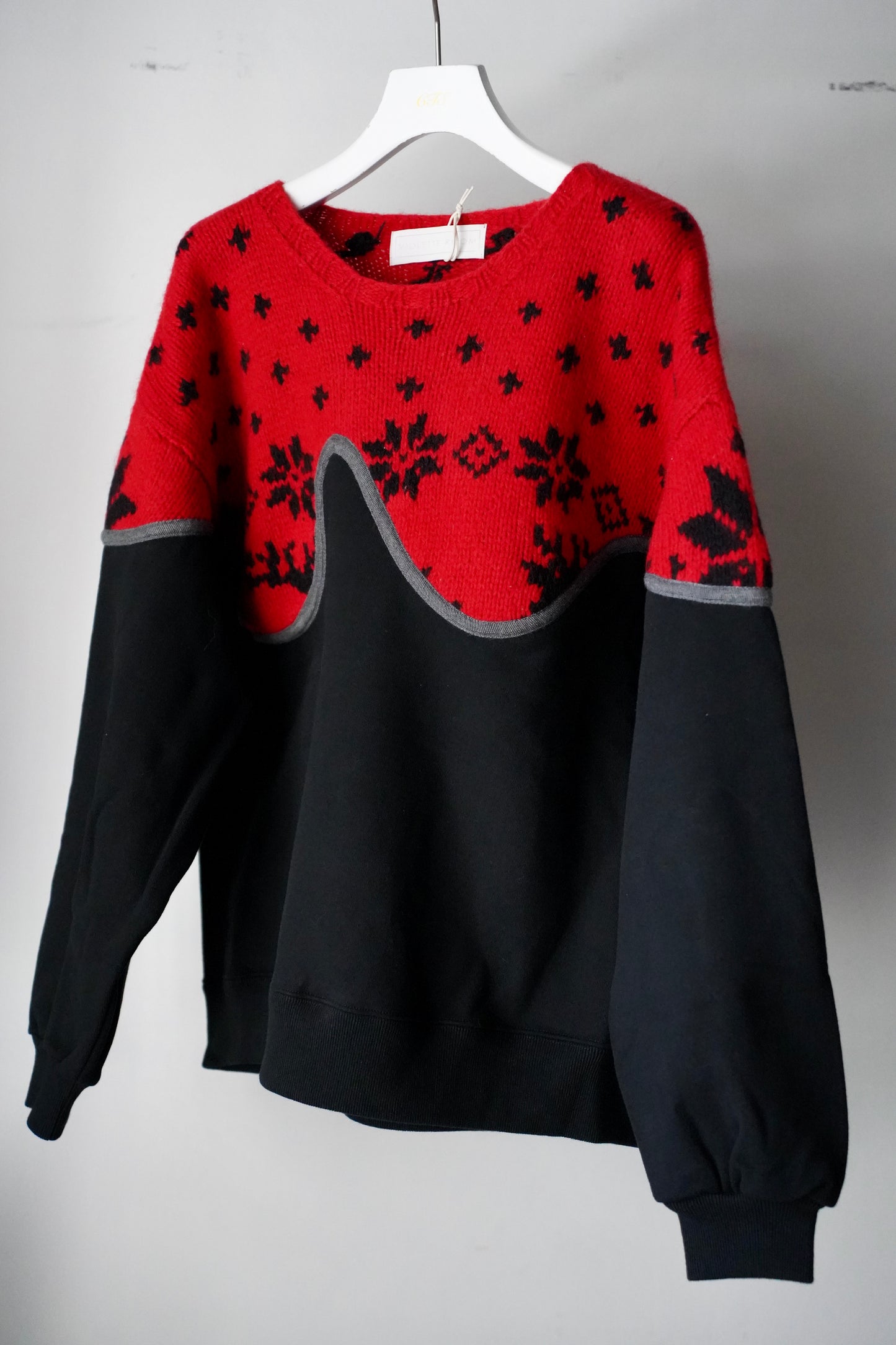 MEN/WOMEN VIOLETTE ROOM Ex. REMAKE SWEAT  black 17
