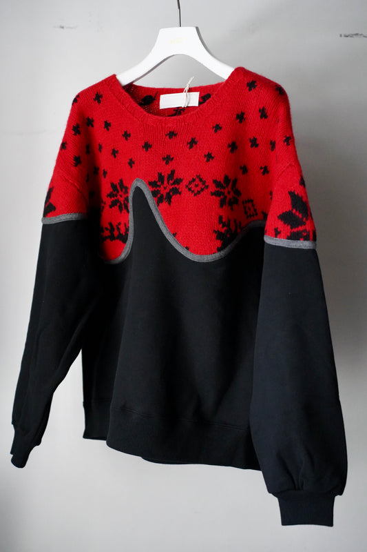 MEN/WOMEN VIOLETTE ROOM Ex. REMAKE SWEAT  black 17