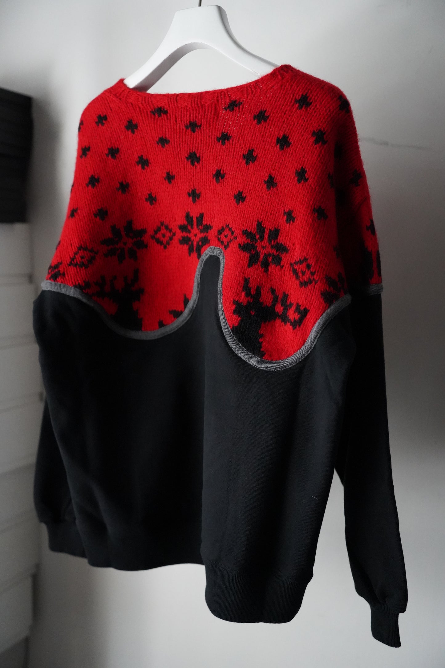 MEN/WOMEN VIOLETTE ROOM Ex. REMAKE SWEAT  black 17