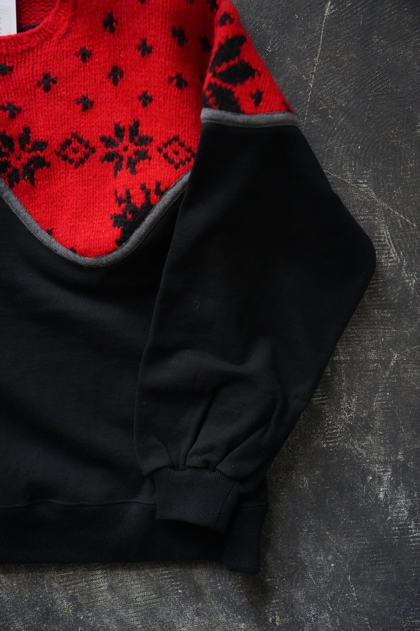 MEN/WOMEN VIOLETTE ROOM Ex. REMAKE SWEAT  black 17