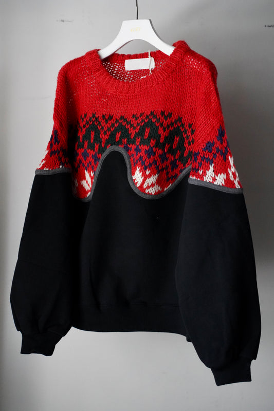 MEN/WOMEN VIOLETTE ROOM Ex. REMAKE SWEAT  black 19