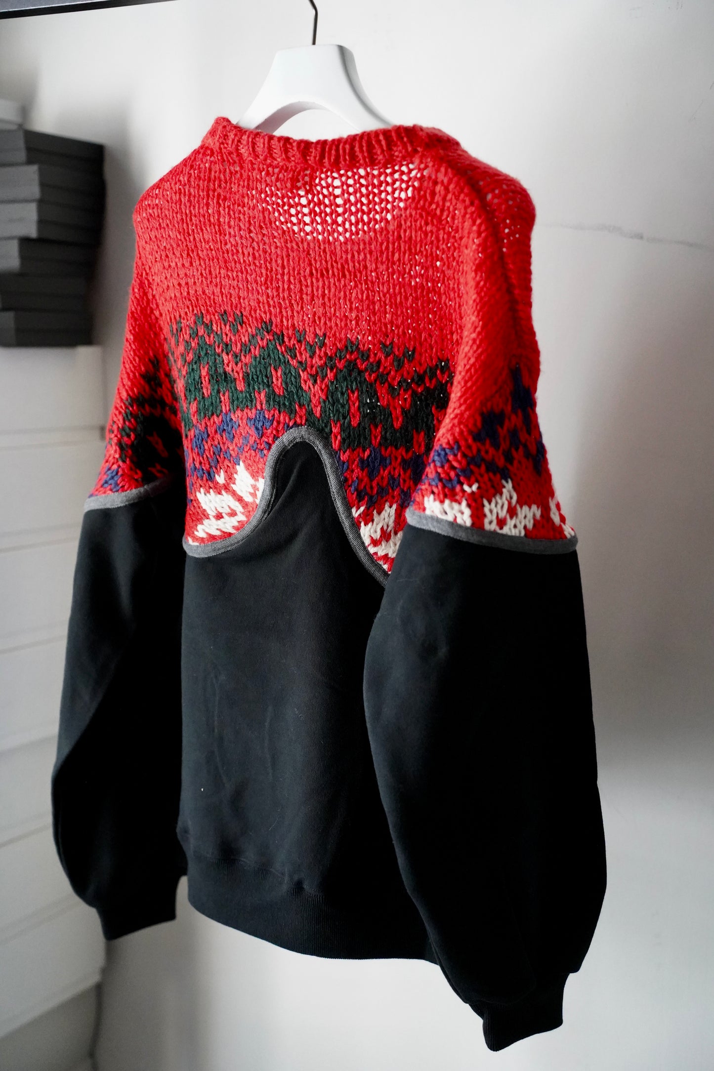 MEN/WOMEN VIOLETTE ROOM Ex. REMAKE SWEAT  black 19
