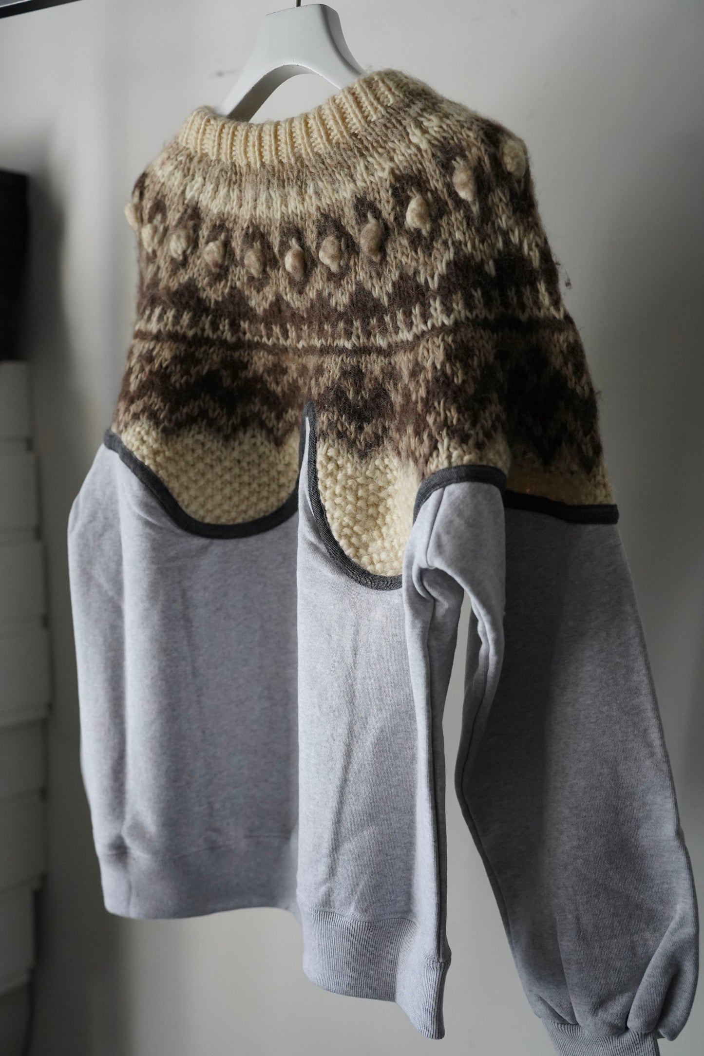 MEN/WOMEN VIOLETTE ROOM Ex. REMAKE SWEAT  gray 1