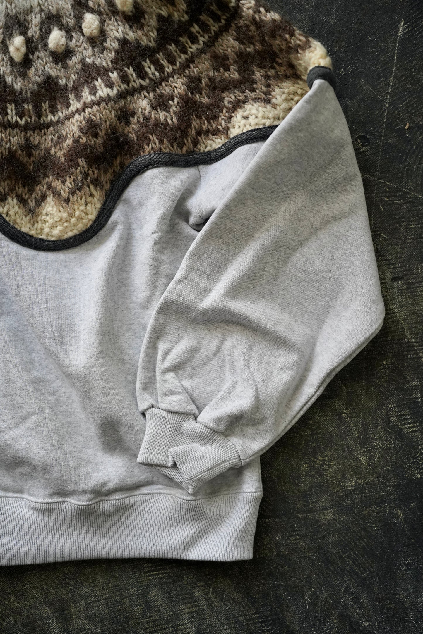 MEN/WOMEN VIOLETTE ROOM Ex. REMAKE SWEAT  gray 1