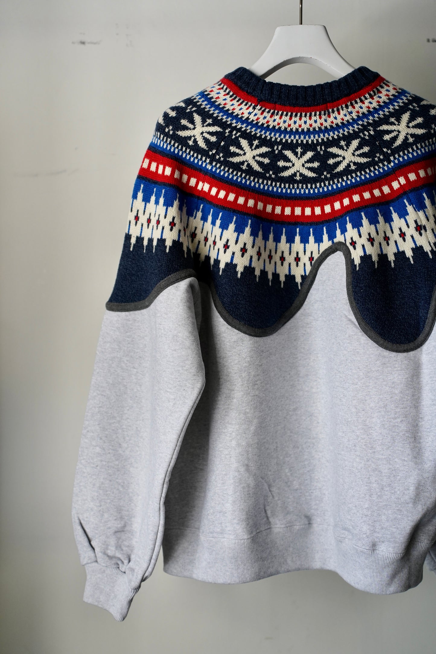 MEN/WOMEN VIOLETTE ROOM Ex. REMAKE SWEAT  gray 2