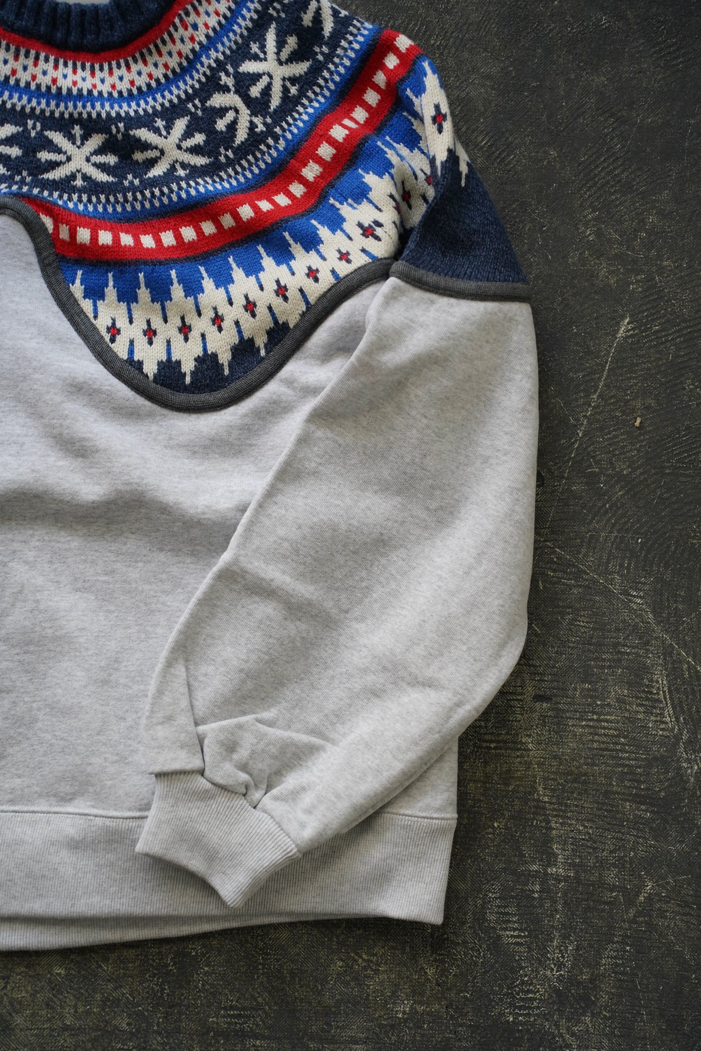 MEN/WOMEN VIOLETTE ROOM Ex. REMAKE SWEAT  gray 2