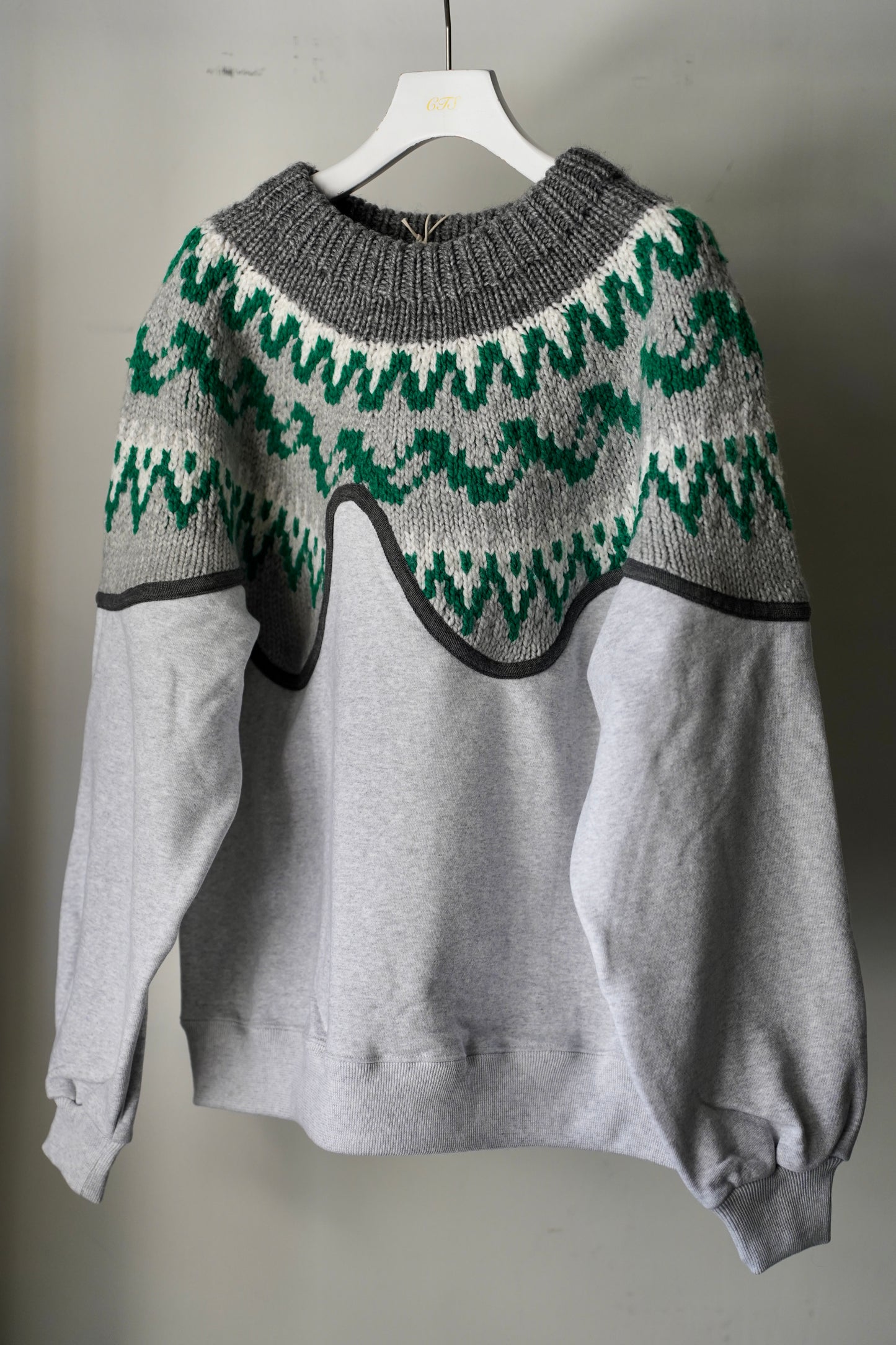 MEN/WOMEN VIOLETTE ROOM Ex. REMAKE SWEAT  gray 3
