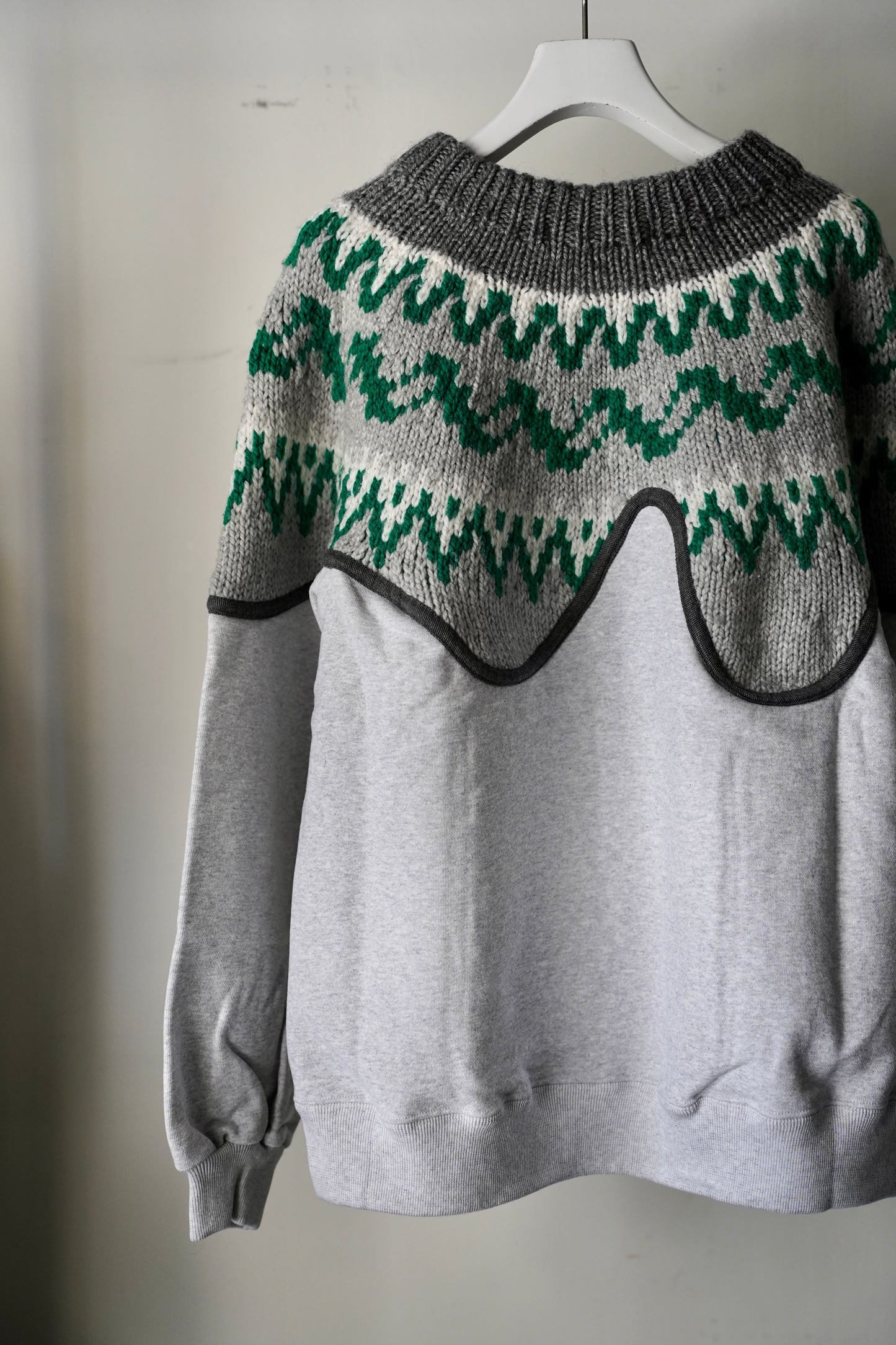 MEN/WOMEN VIOLETTE ROOM Ex. REMAKE SWEAT  gray 3