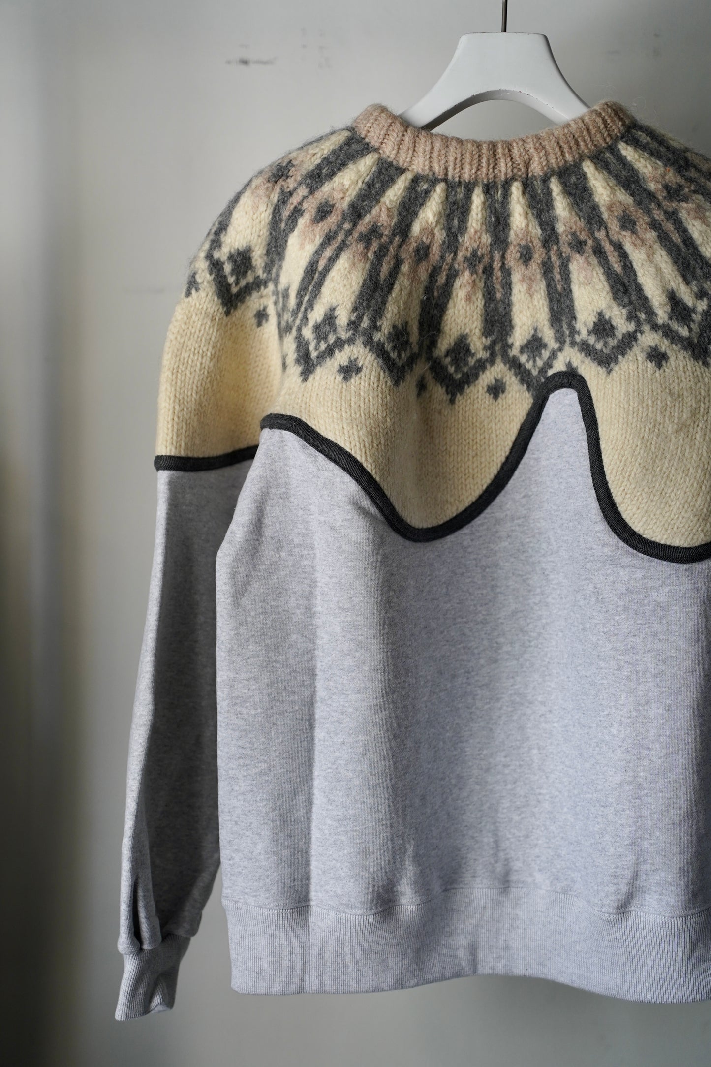 MEN/WOMEN VIOLETTE ROOM Ex. REMAKE SWEAT  gray 5