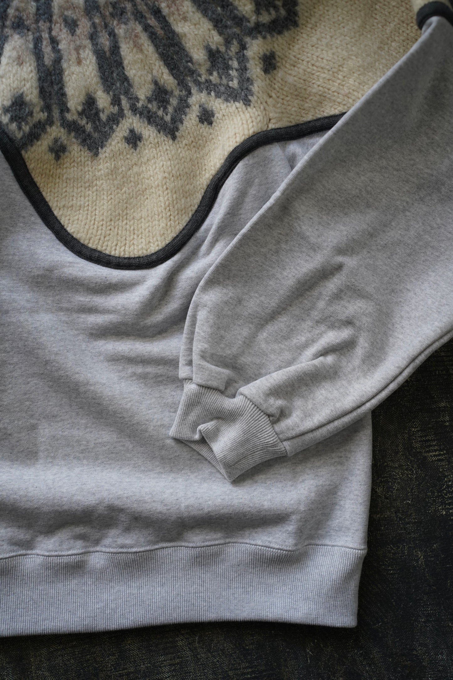 MEN/WOMEN VIOLETTE ROOM Ex. REMAKE SWEAT  gray 5