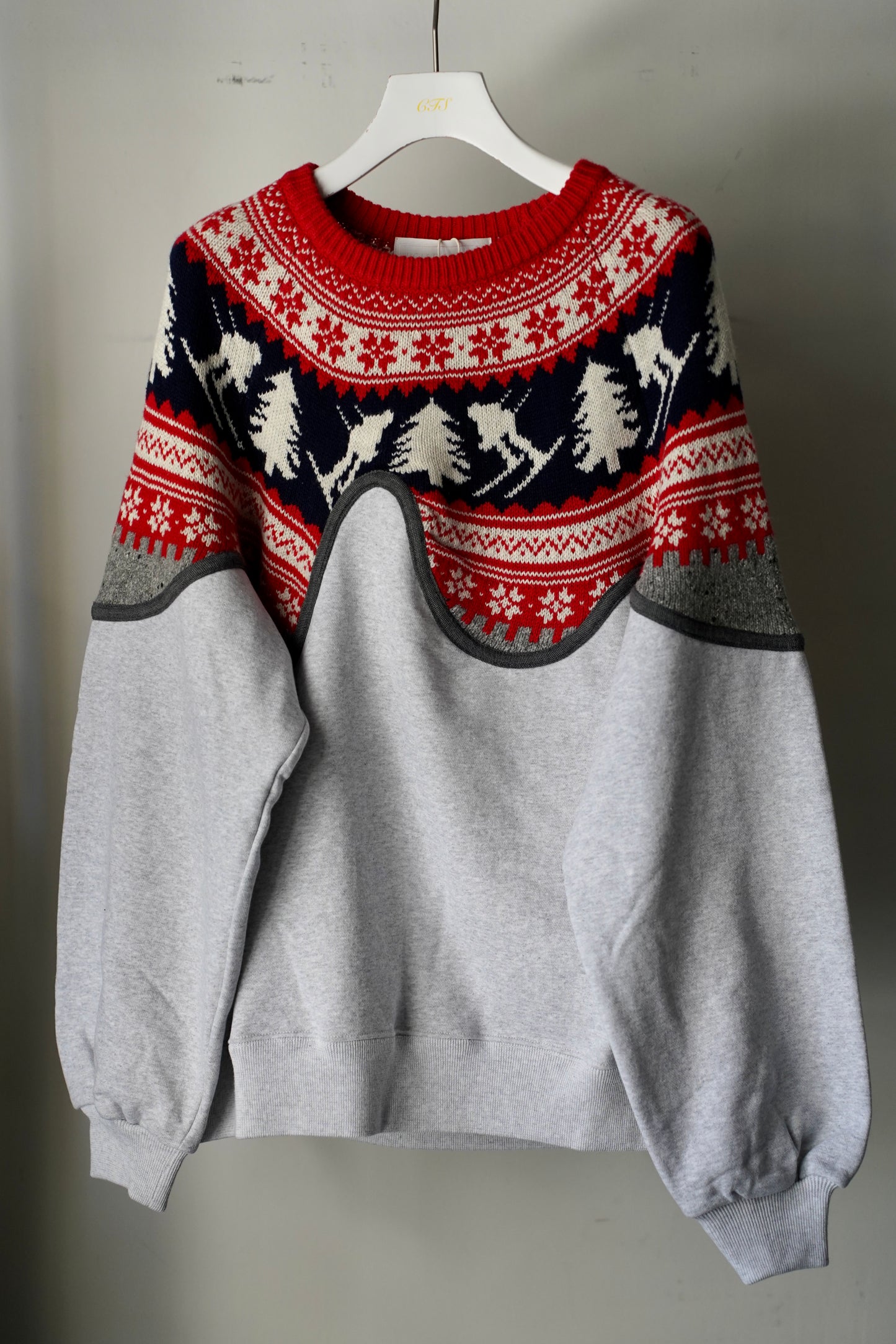 MEN/WOMEN VIOLETTE ROOM Ex. REMAKE SWEAT  gray 7