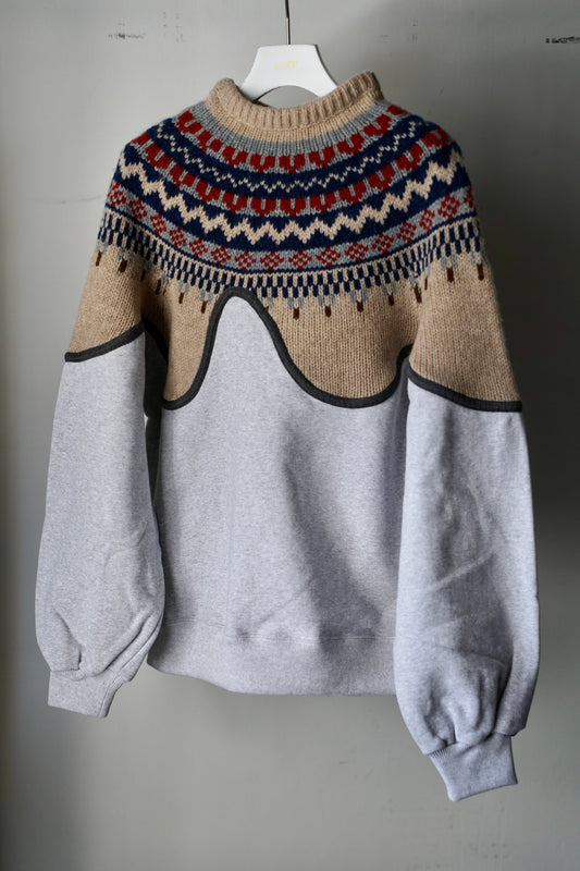 MEN/WOMEN VIOLETTE ROOM Ex. REMAKE SWEAT  gray 8