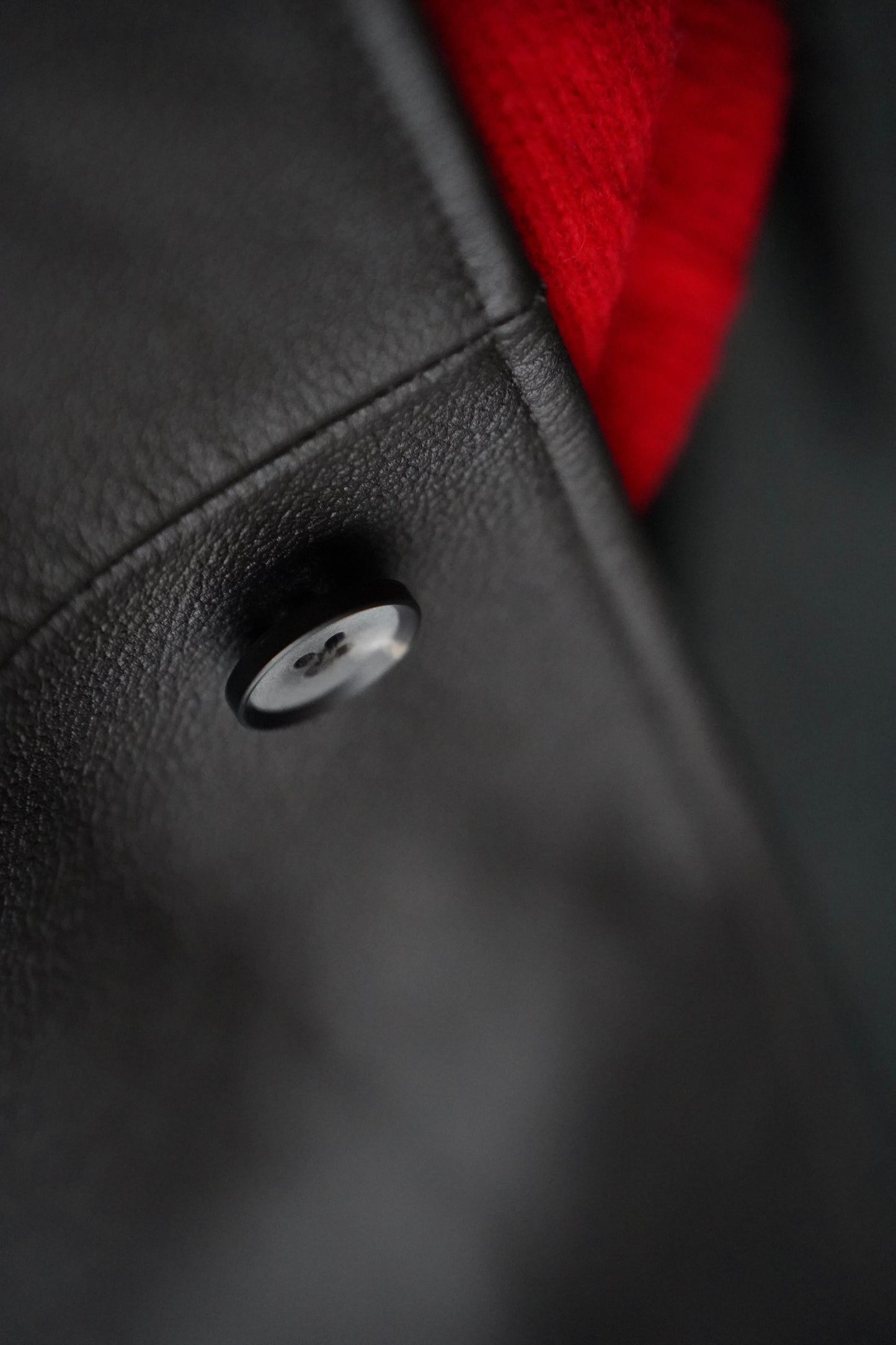 MEN MAATEE & SONS LEATHER HALF COAT 裏カシミア