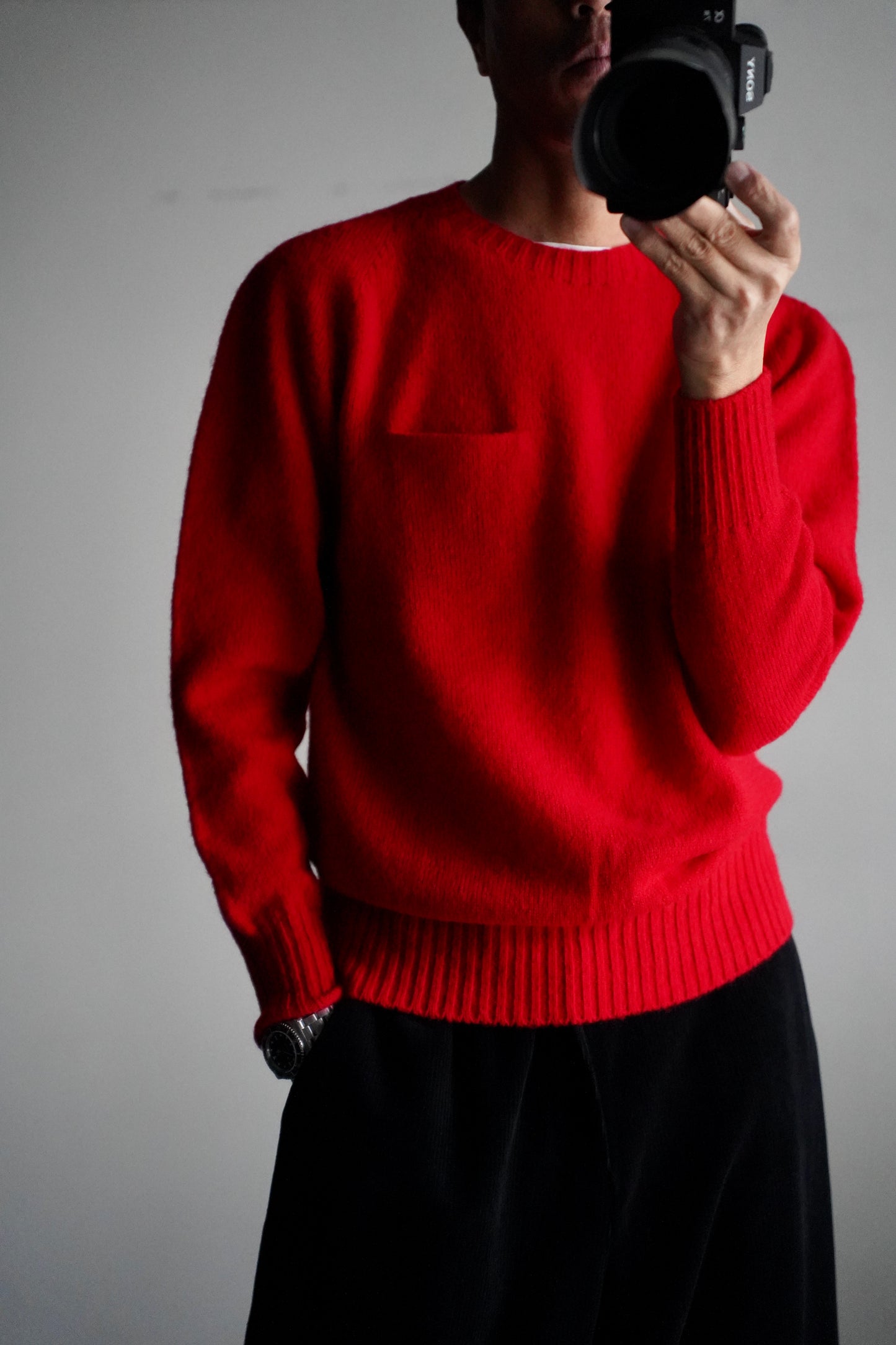 MEN NECESSARY or UNNECESSARY / ネセサリーオアアンネセサリー 3D KNIT