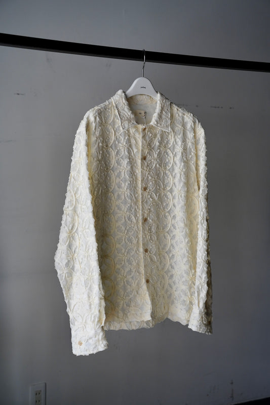 WOMEN Villd / ヴィルド cut jacguard shirt