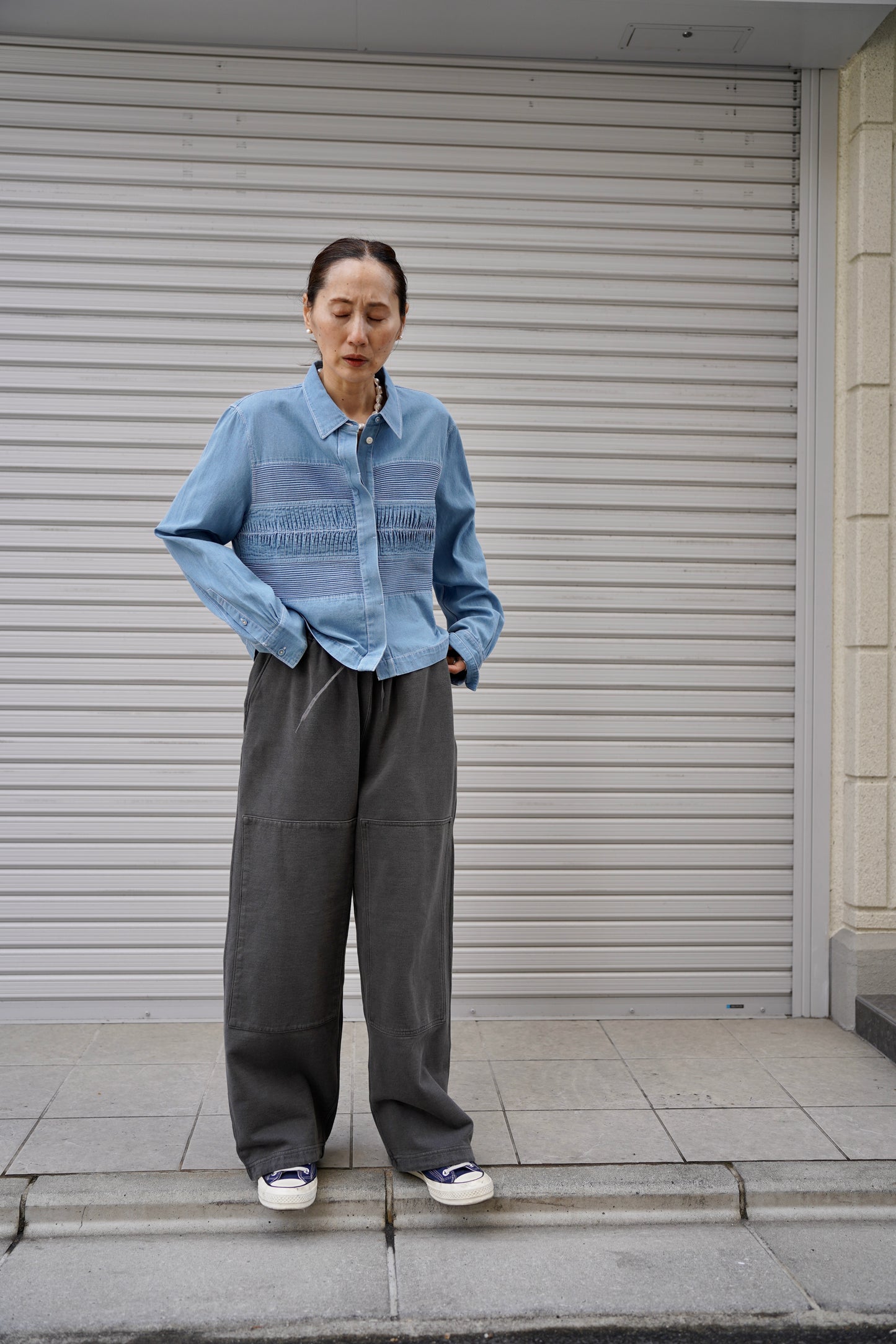 WOMEN PHEETA / フィータ CROPED SHIRTS(Trinity)